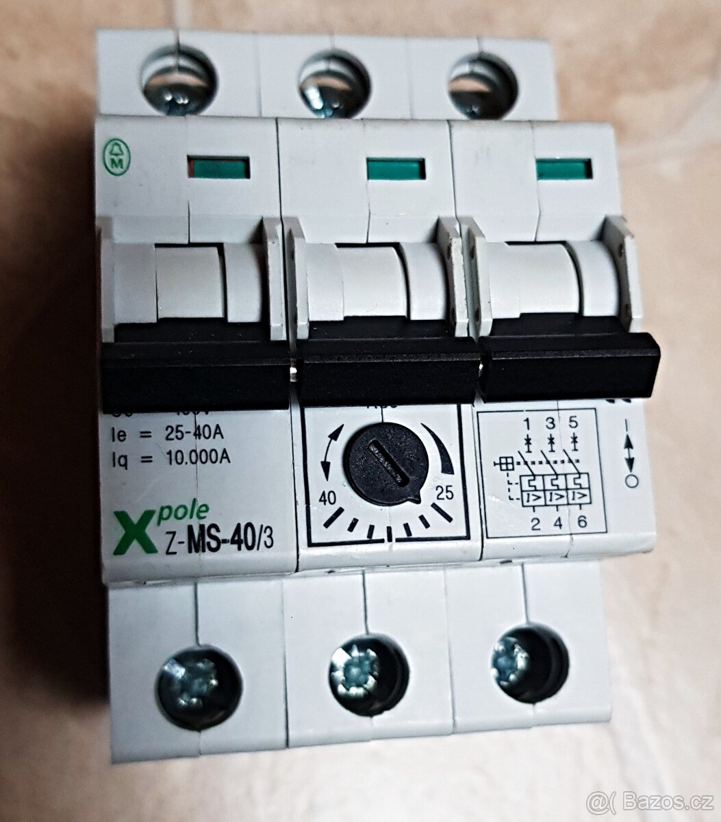 Jističe 1f - P3, pojistky, Lámací svorkovnice - 7