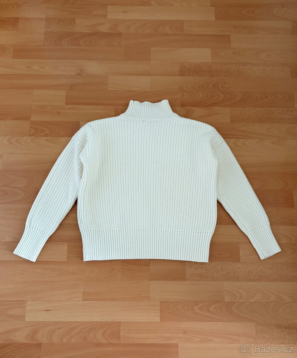 Bílý svetr vel. XS - 7