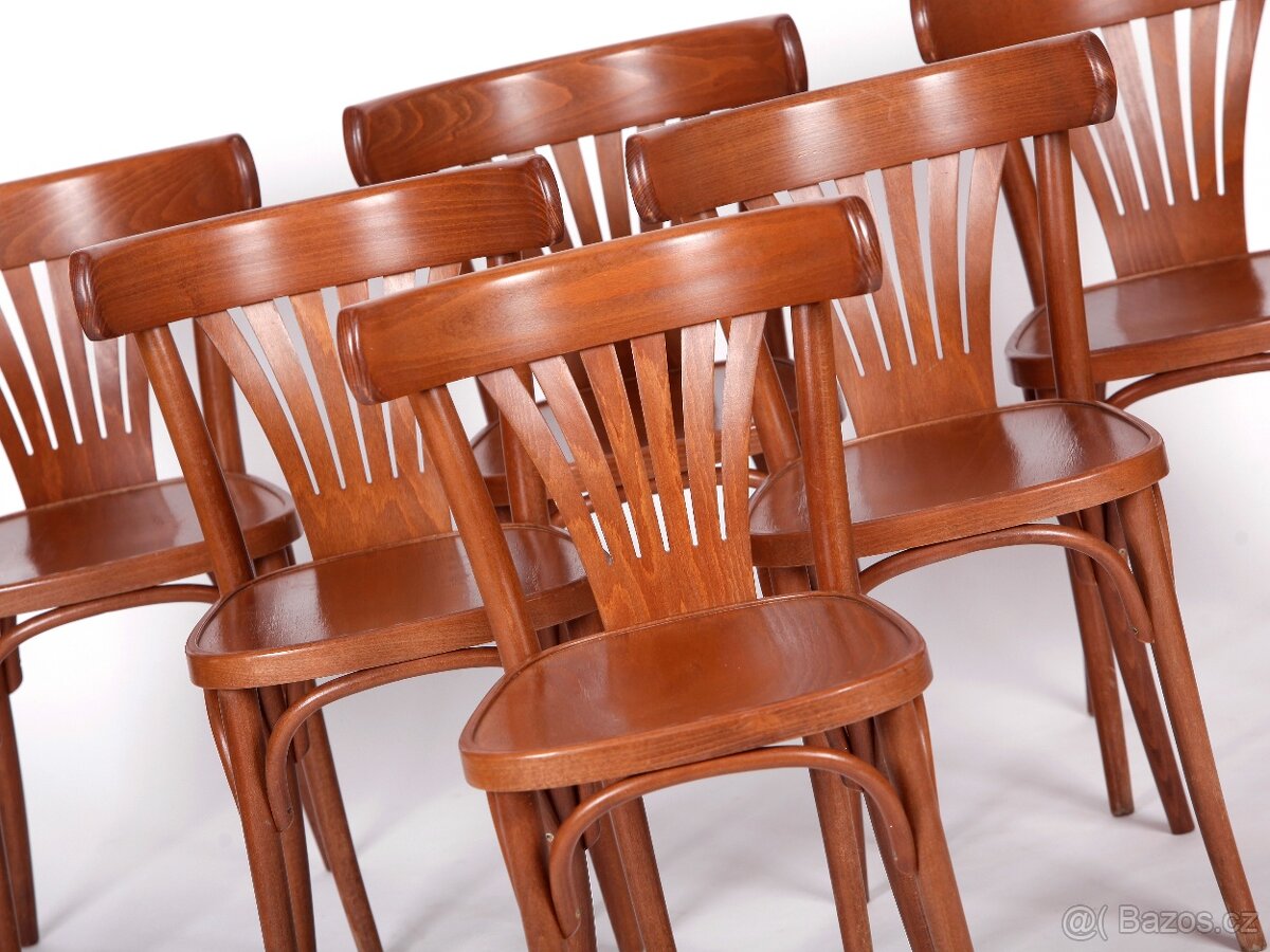 Populární bukové židle TON, 10 kusů. - 7