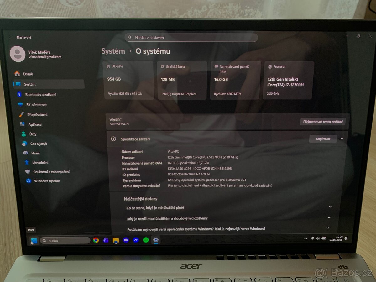 Acer Swift 3 SF314-71 v ZÁRUCE - 7