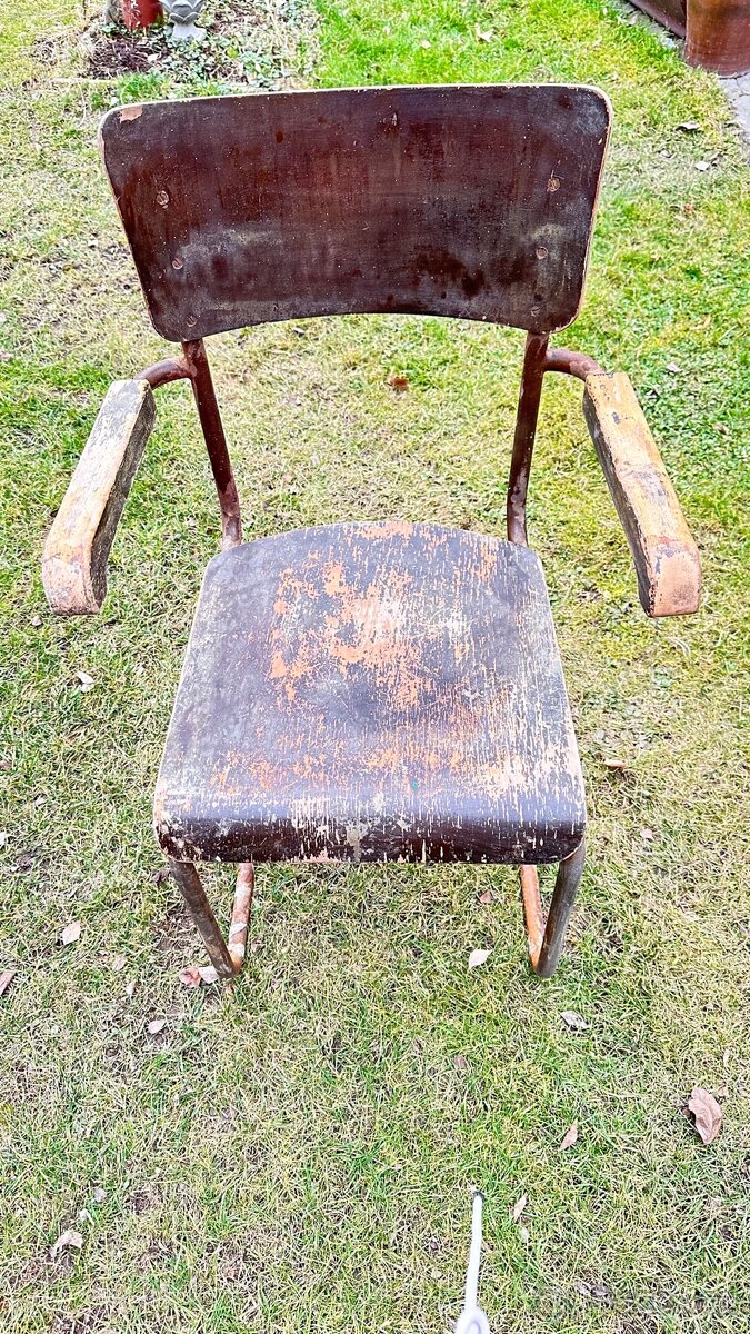 Chromovaná židle Mark Stam a chromovaná křesla - 7