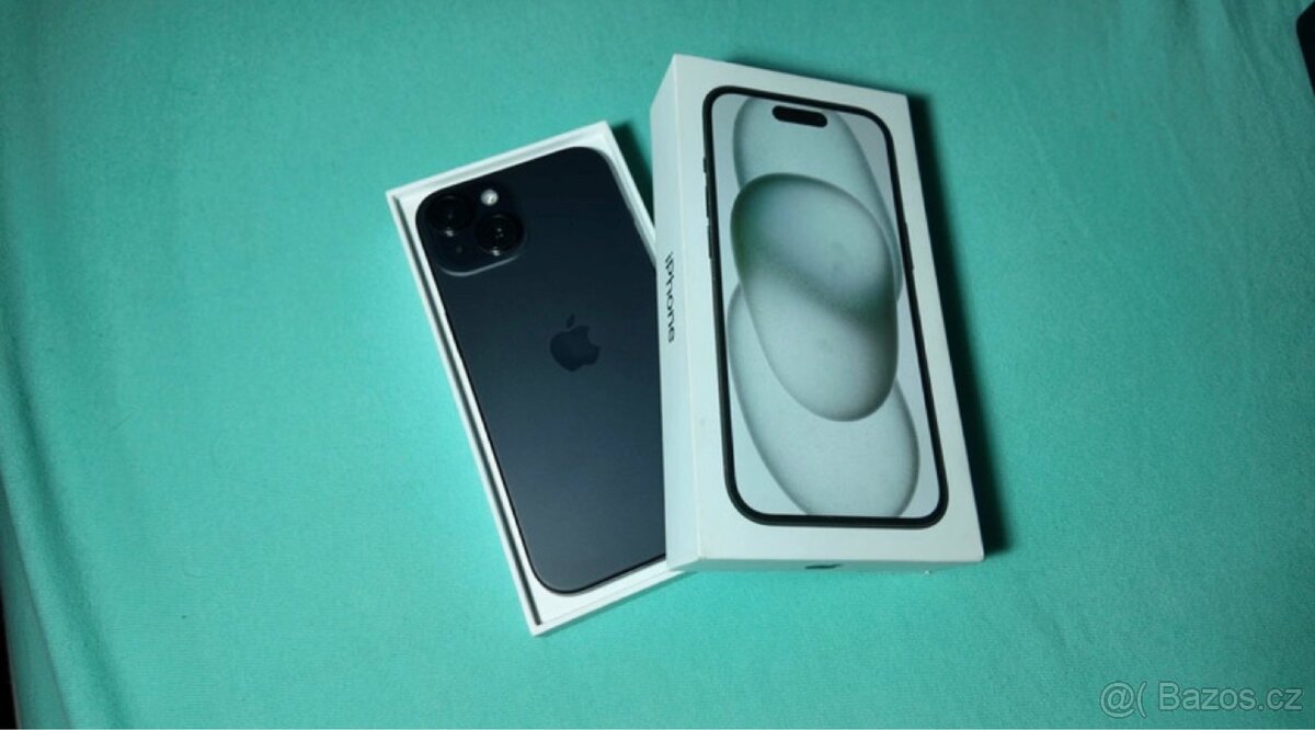 iPhone 15 128 GB, bez škrábanců, 89 % baterie, záruka - 7