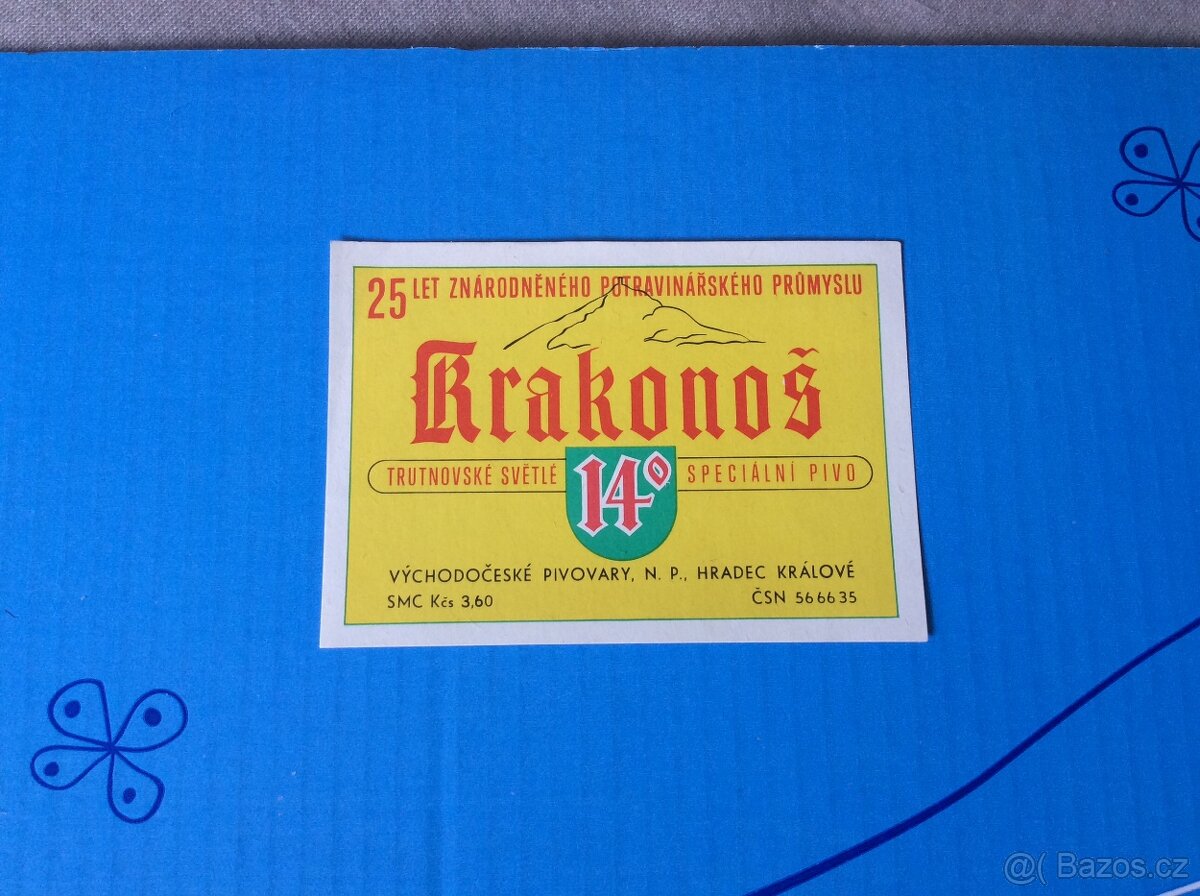 Pivní etikety výroční z r. 1970,1971, 1972, 1995 ,.... - 7