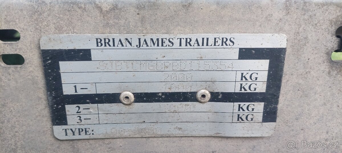 Autopřepravník Brian James , plato ,odtah, podval. - 7