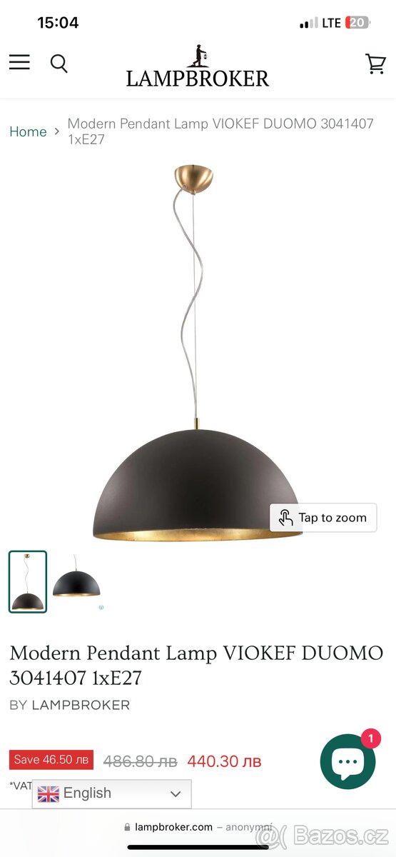 Design stropní lampa lustr 50cm - 7