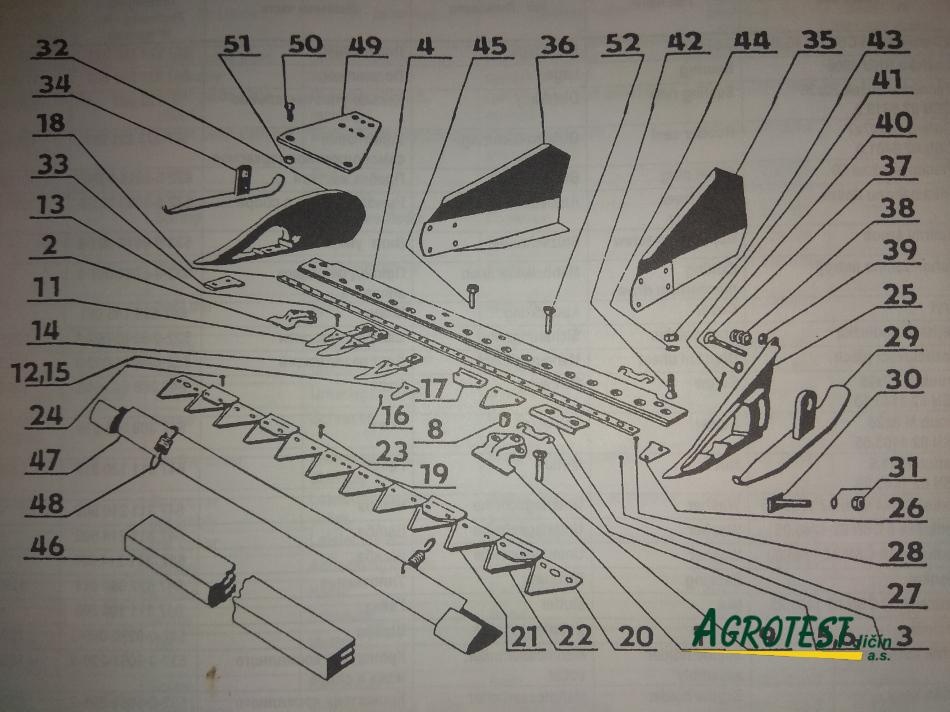 používaná část sekačky TERA VARRI - AGROZET Jičín - 7