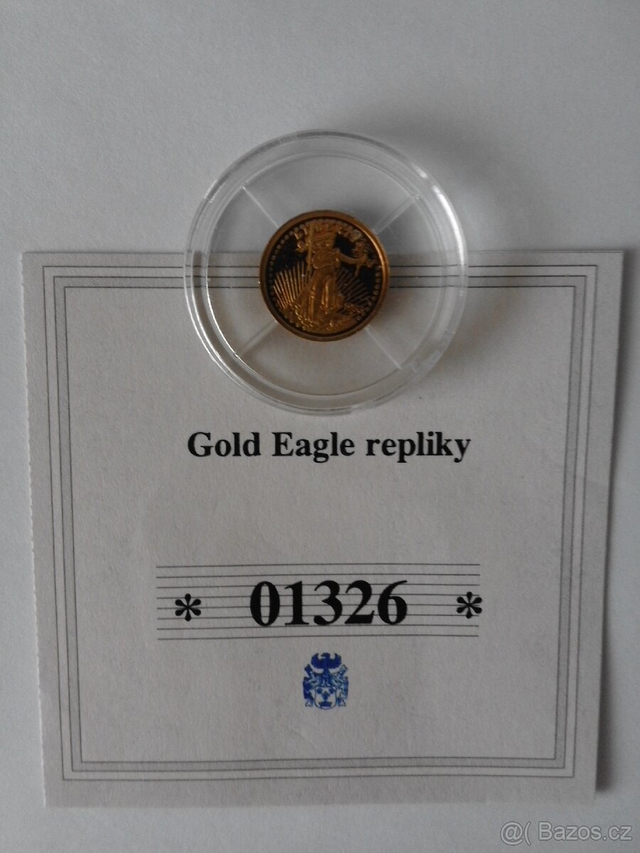 Zlatá mince 0,5 g, Au 585, dva druhy - 7