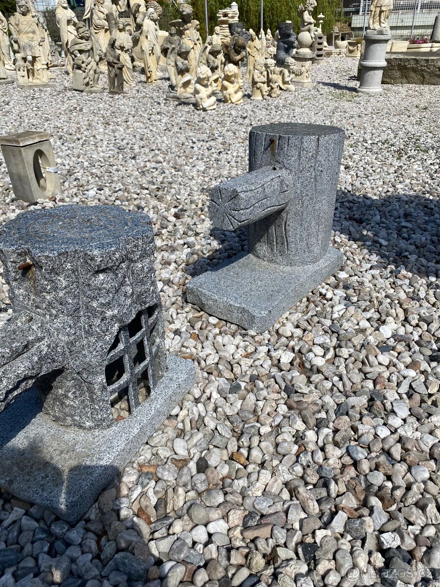 Kamenná zahradní dekorace a fontány - 7