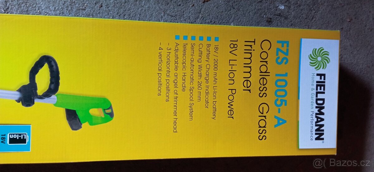 NOVÁ Aku strunová sekačka Fieldmann - 7