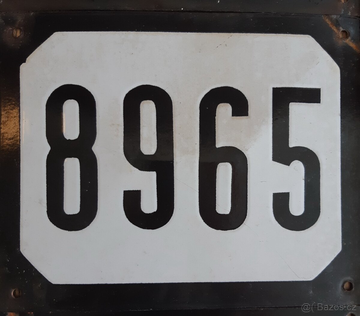 starožitné smaltované kovové cedulky s čísly domů - 7