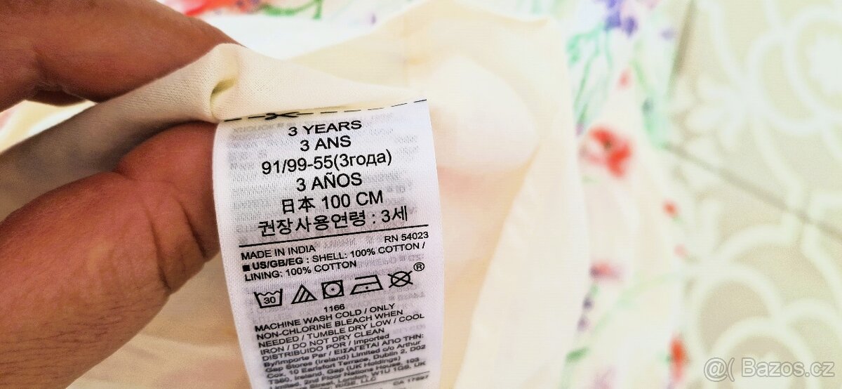 Nové bavlněné šaty GAP 98 luční kvítí vlčí máky i 86 a 92 - 7