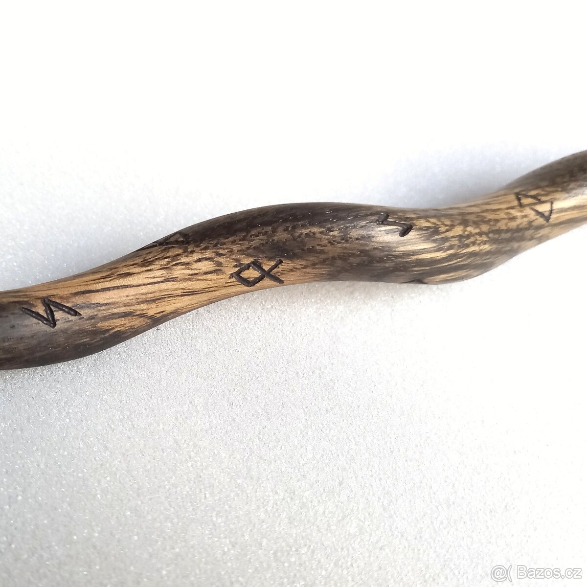 Kouzelnická - Runová Hůlka - z dubového dřeva - 7