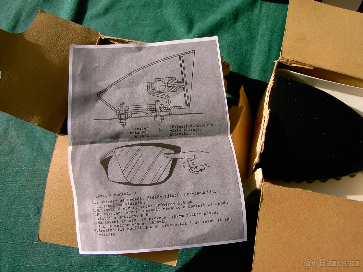 Zrcátka sportovní orig. dobová výroba ČSSR - ŠKODA apod. - 7