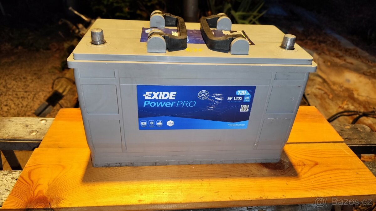 Autobaterie EXIDE Power Pro 120Ah - 870A - 7
