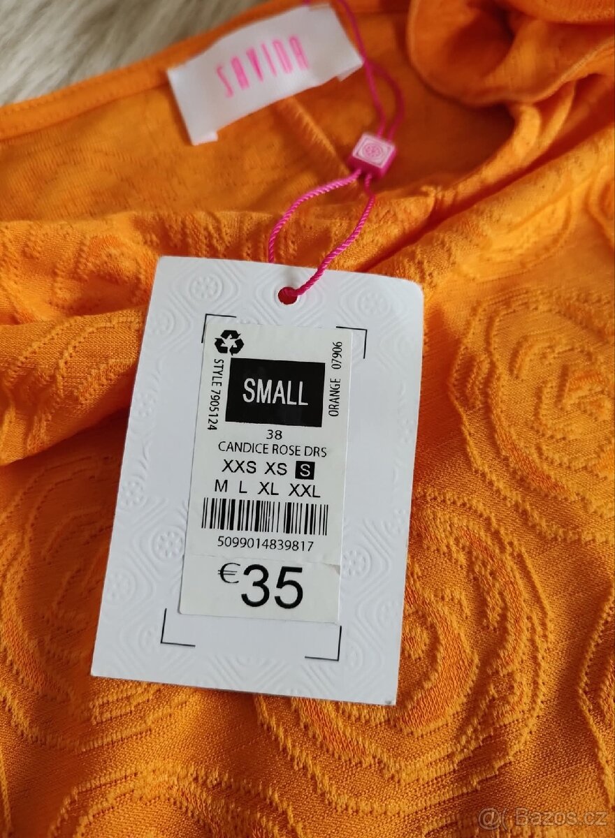 Oranžové šaty - S/M - Nové - 7