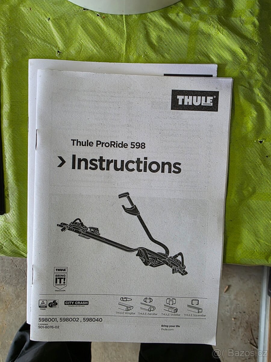 Střešní nosič kol - Thule ProRide 598 + ProRide 591 - 7