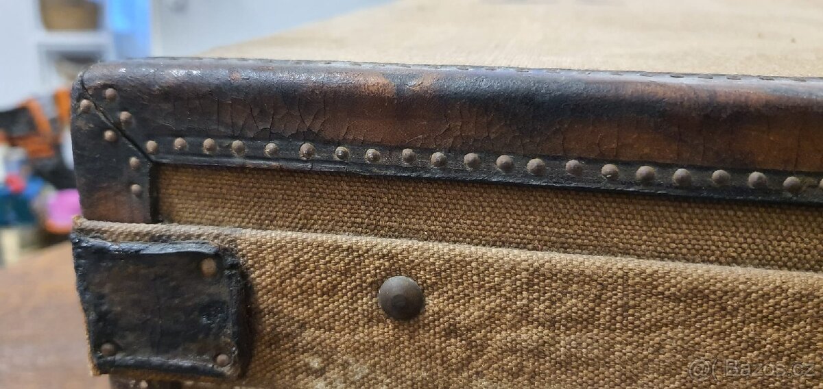 Starožitný cestovní kufr Johann Scholz - 7