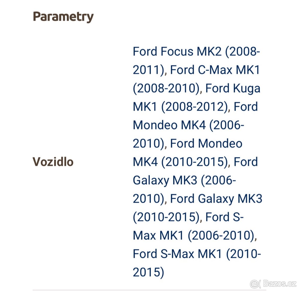 Prodám autorádio Ford 6000 CD - 7