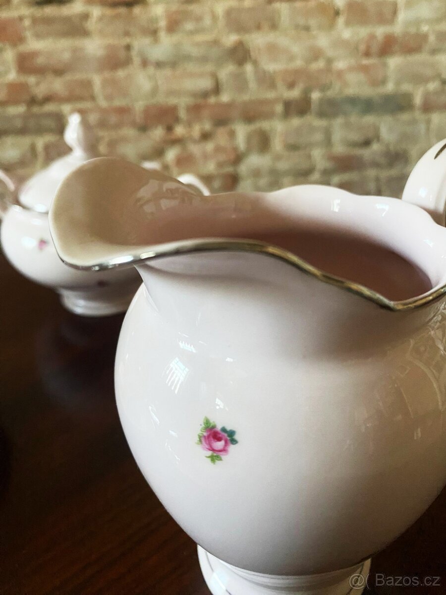 Růžový porcelánový set Seltmann Weiden Bavaria - 7