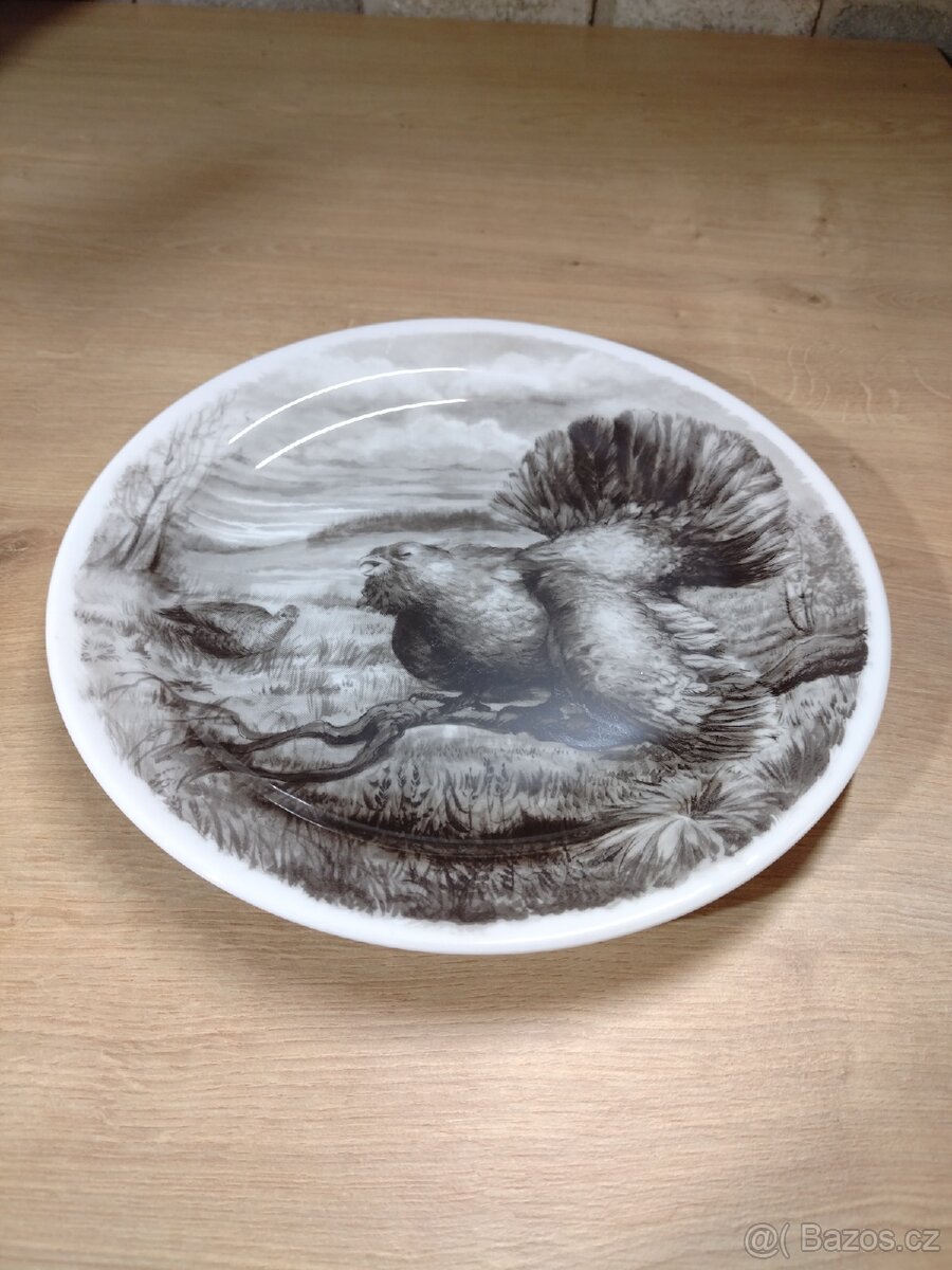 Starožitný talíř Tetřev - 7
