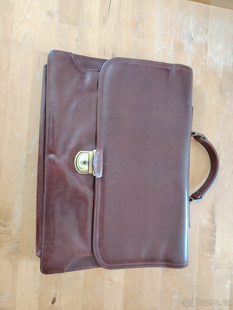 Hnědý pánský kufřík/spisovka – nový - 7