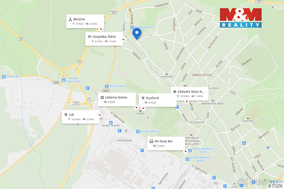 Pronájem bytu 3+1 v Novém Boru, ul. Gen. Svobody - 7