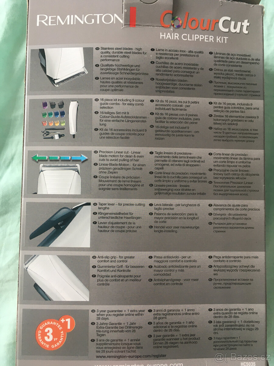 Zastřihávač vlasů, strojek na vlasy Remington - NOVÝ - 7