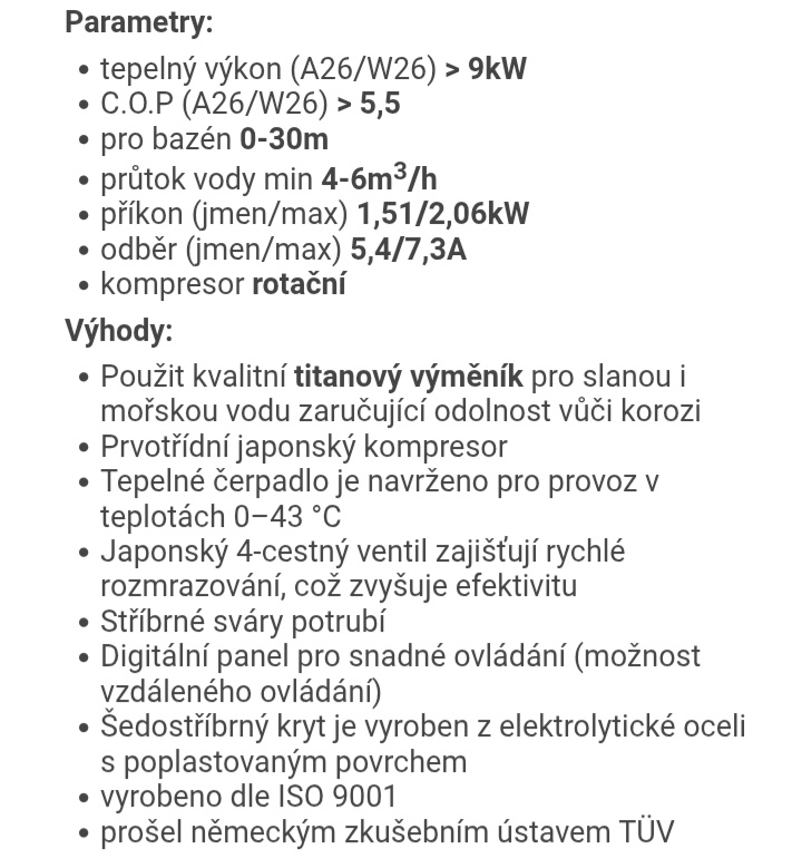 Tepelné čerpadlo RM09N - 7