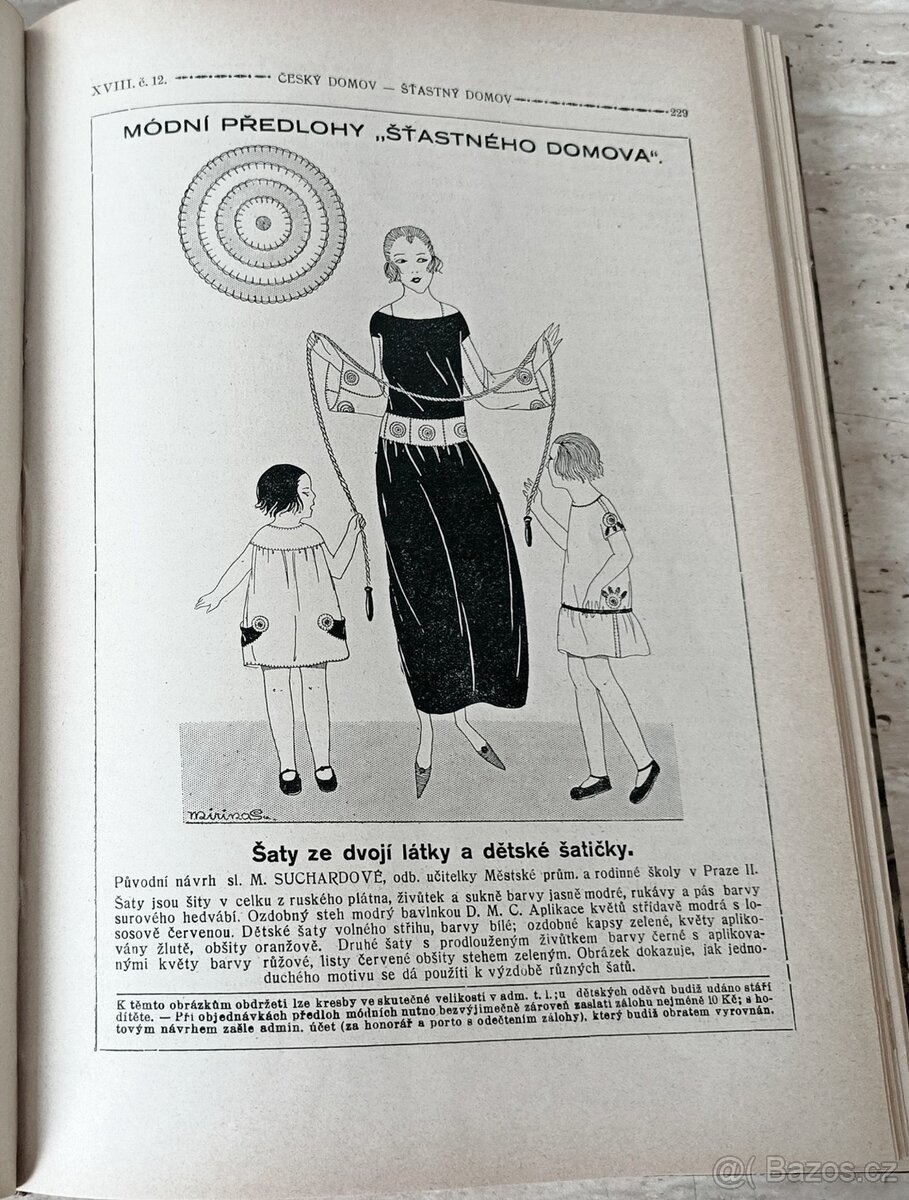 Časopisy Šťastný domov, dva svázané ročníky 1923 a 1924 - 7