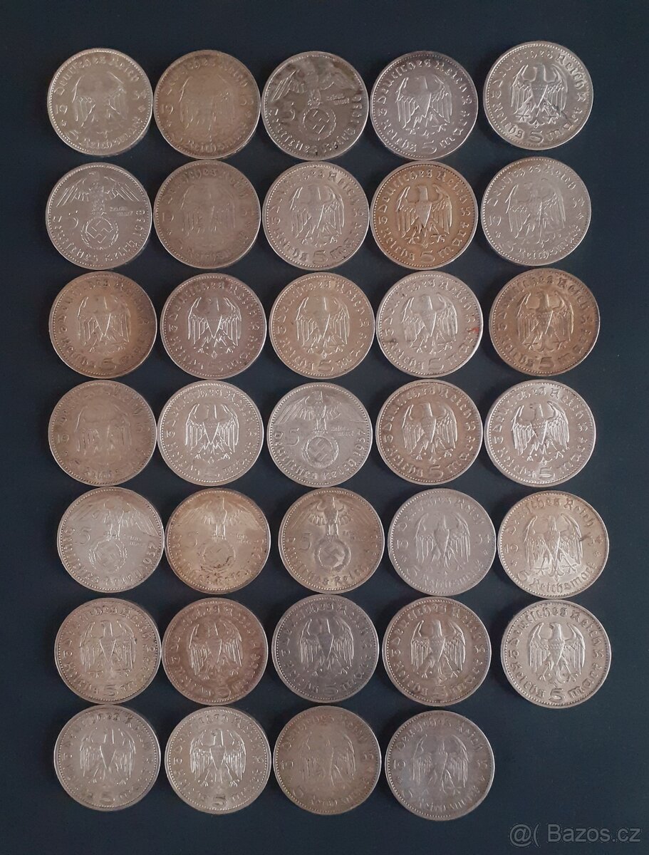 34ks říšských 5 marek - 7