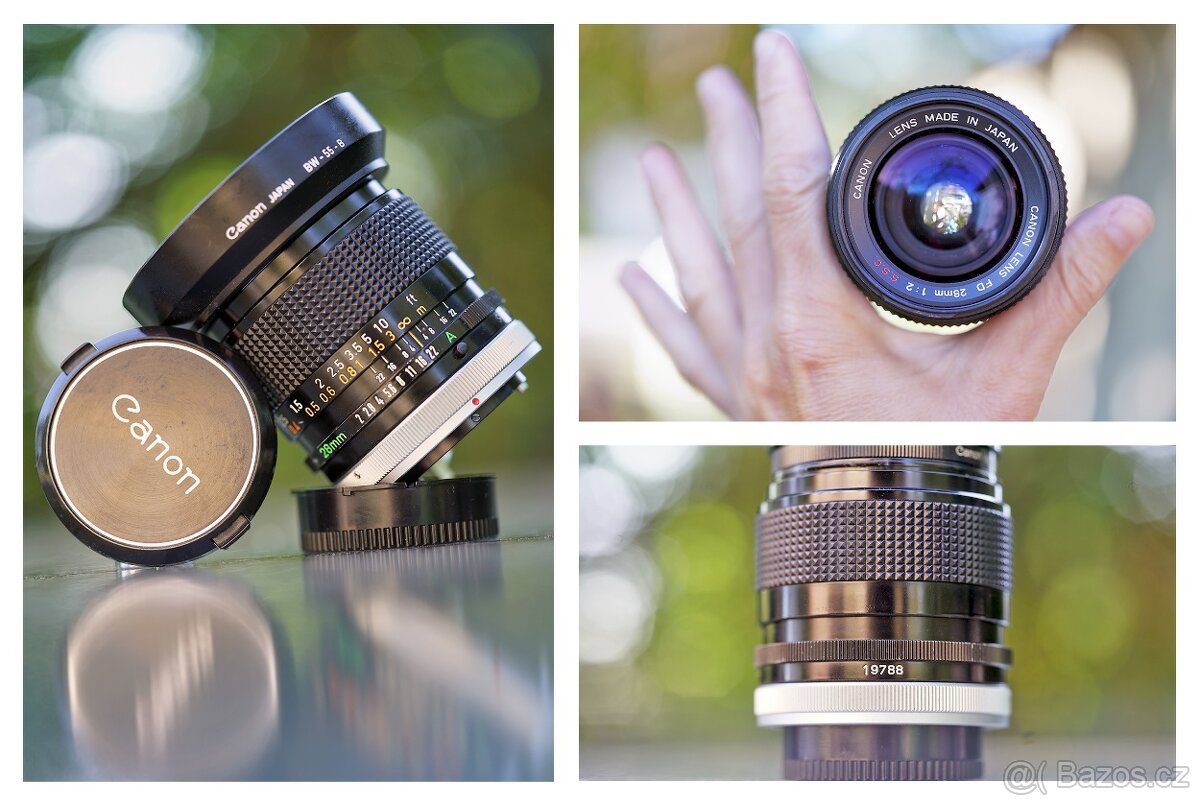 Canon FD 28mm f/2 SSC Lens pro kinofilm, digitál, videomod - 7