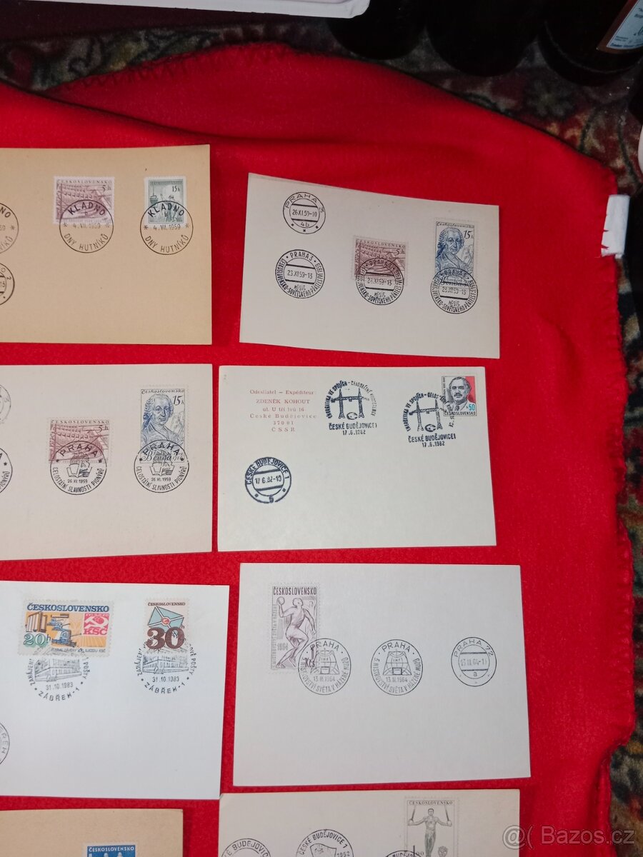 Známky, razítka atd. cca 1 000 ks - 7