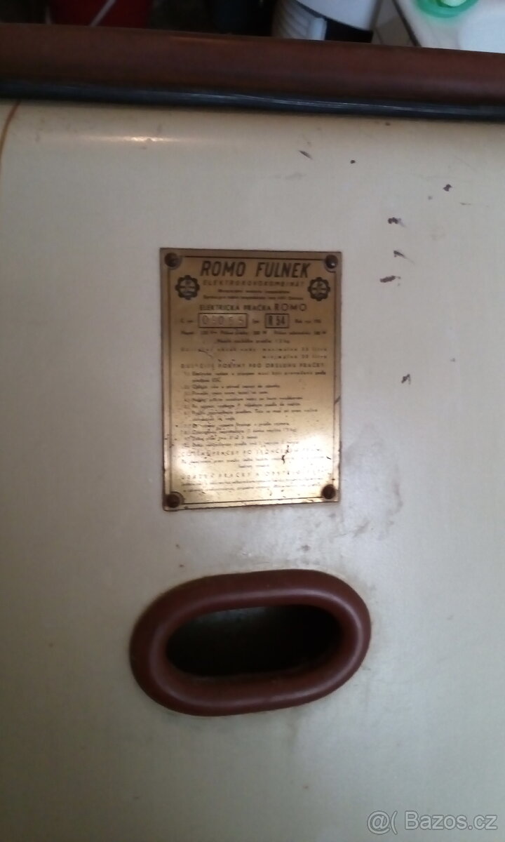 Prodám retro pračku ROMO s odstředivkou - 7