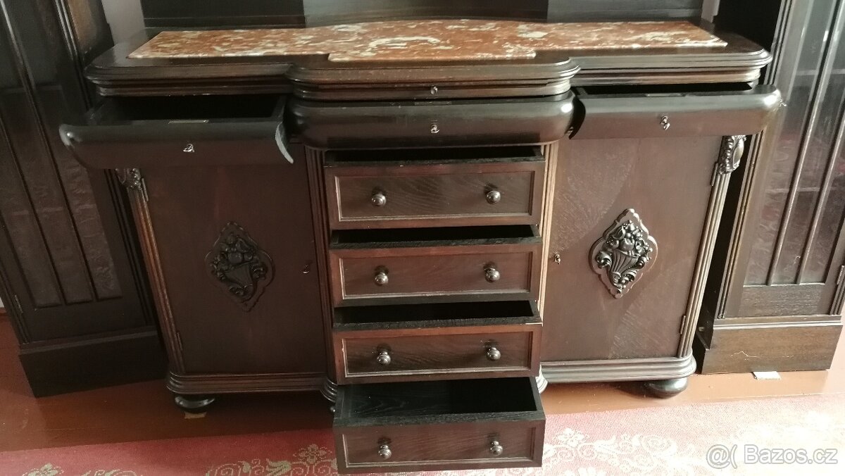 Starožitná komoda (sekretář) - 7