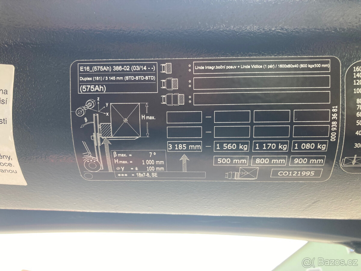 VZV LINDE E16, r.v. 2018, pouze 2.453 Mth - LZE I PRONÁJEM - 7
