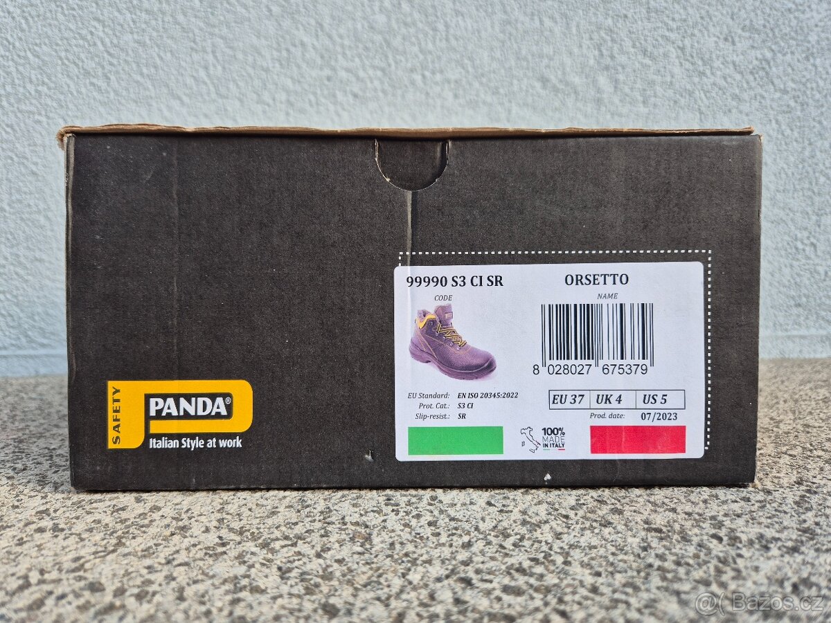 Bezpečnostní zateplená kotníková obuv s ocelovou tužinkou - 7