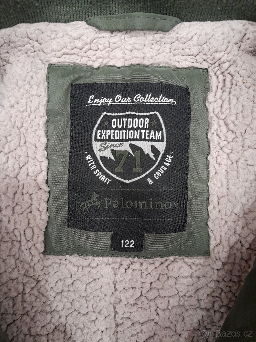 Zimni bunda v barvě zelené - 7