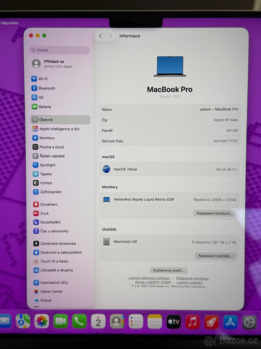 MacBook PRO 16” M1 MAX 64/2 TB - 7