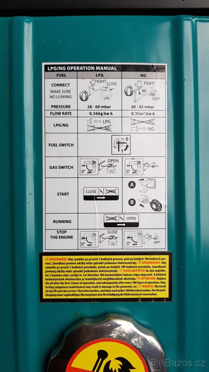 Elektrocentrála Heron LPG/benzín - 7
