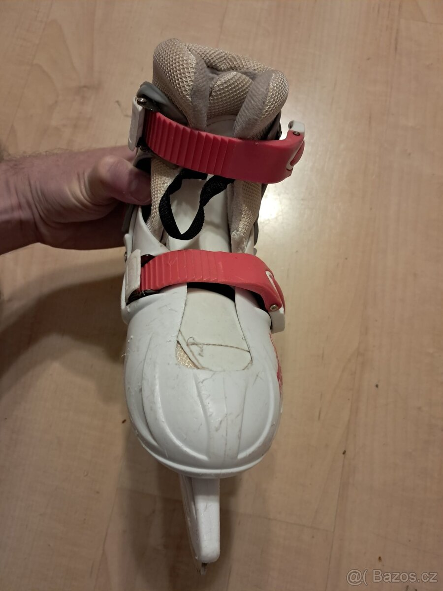 Dětské brusle, vel. 31-34, dívčí, se zoubky - 7