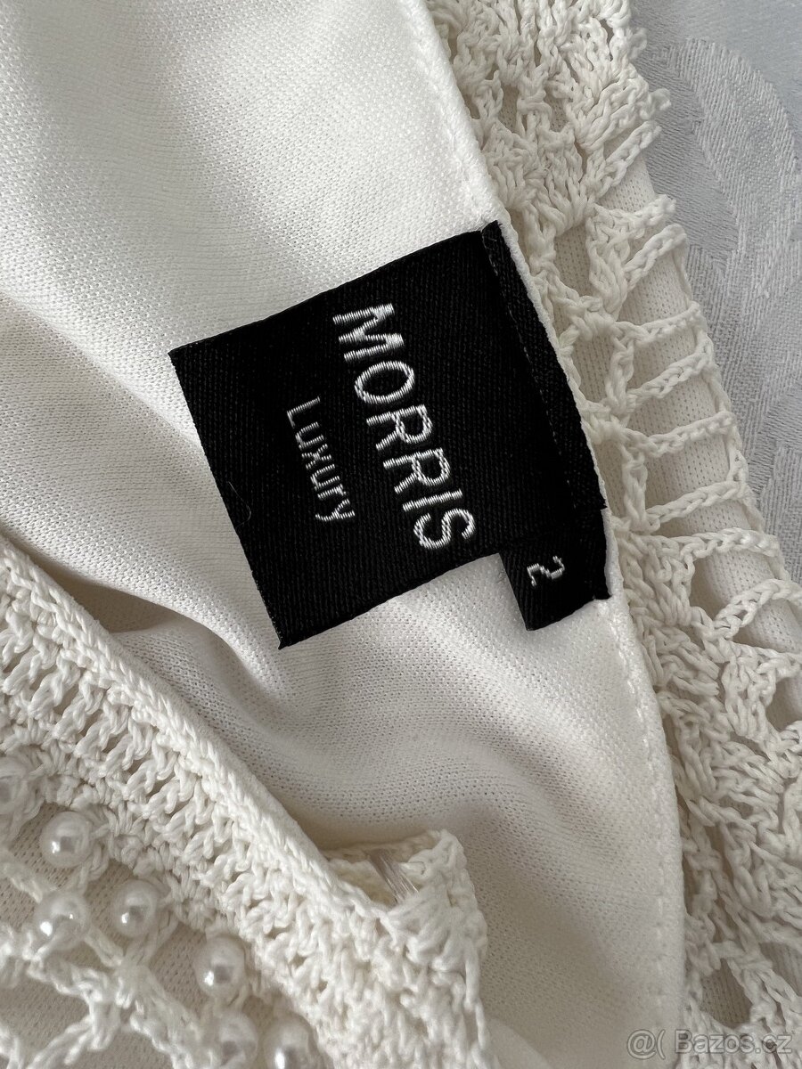 Morris - dáms. nové luxusní tílko s perličkami – XS/S? - 7
