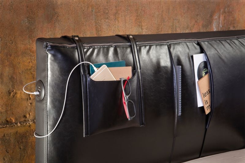 Dětská postel Nebula II 100x200cm - černá/šedá - 7