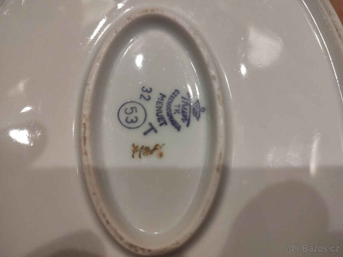 NEPOUŽiTÁ polévková mísa Thun Menuet 1. republika - 7