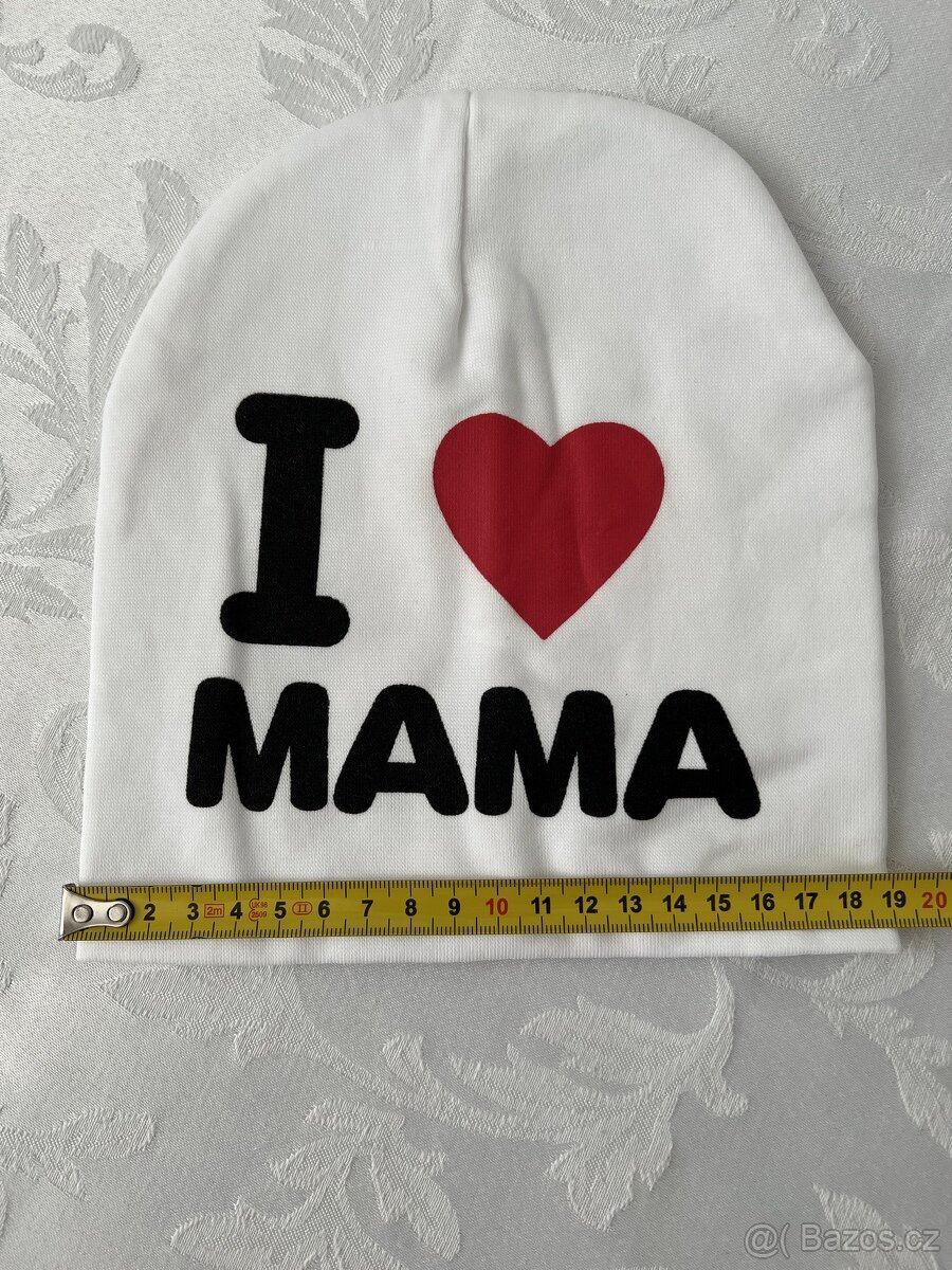 I LOVE MAMA - nová děts. čepička – foto i s metrem - 7