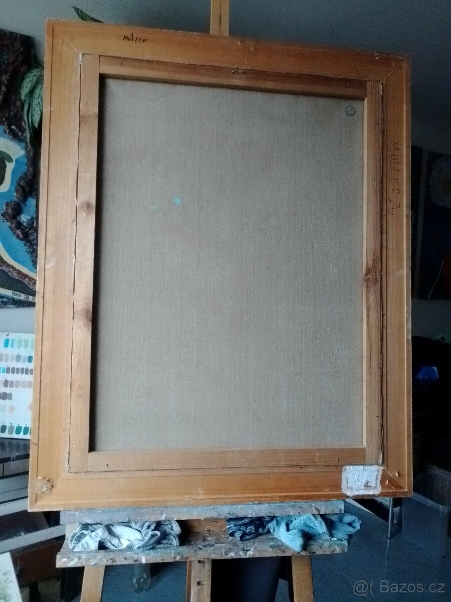 Marcel Krasický Zátiší s ovocem a květinami olej/plátno - 7