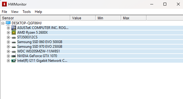PC 2600x/ 1070 / 16GB - 7