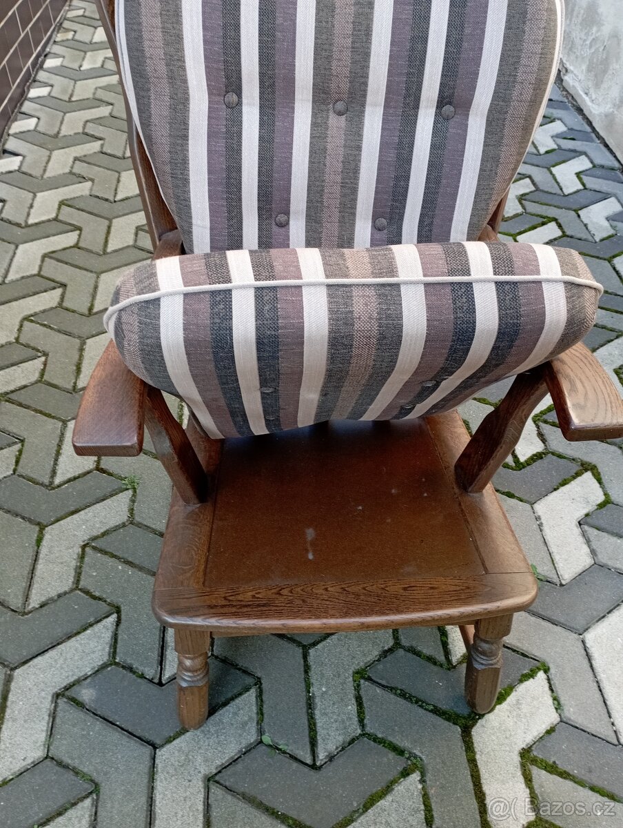 Prodám krásné křeslo masiv - 7