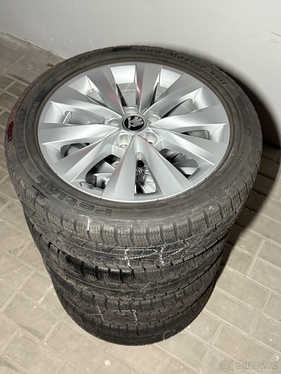 R16 Originál Alu Škoda Zimní 🥶5x100 TOP STAV ❗️Fabia, Rapid - 7