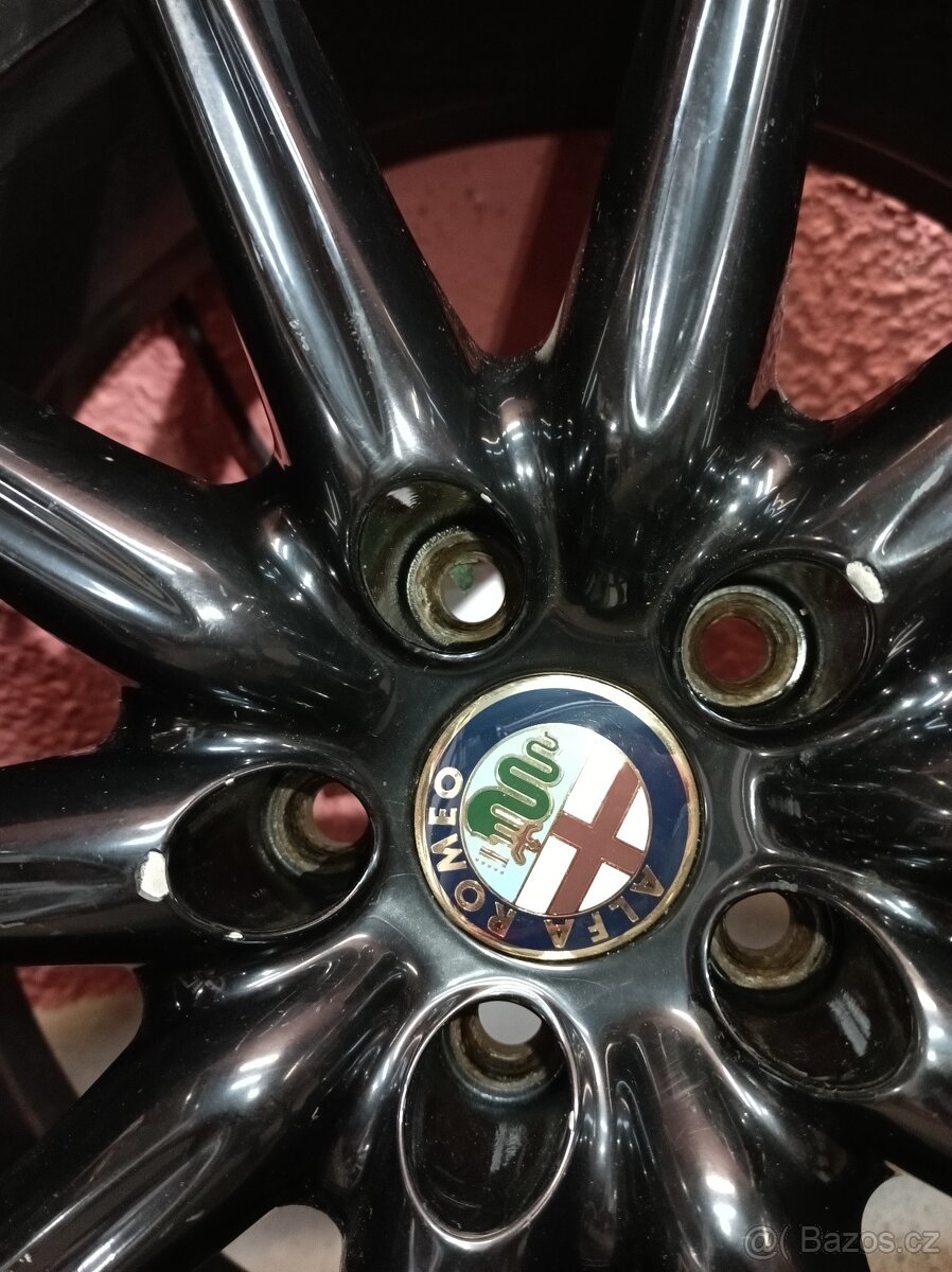 Alu kola Alfa Romeo TI edice 19" lesklá černá - 7