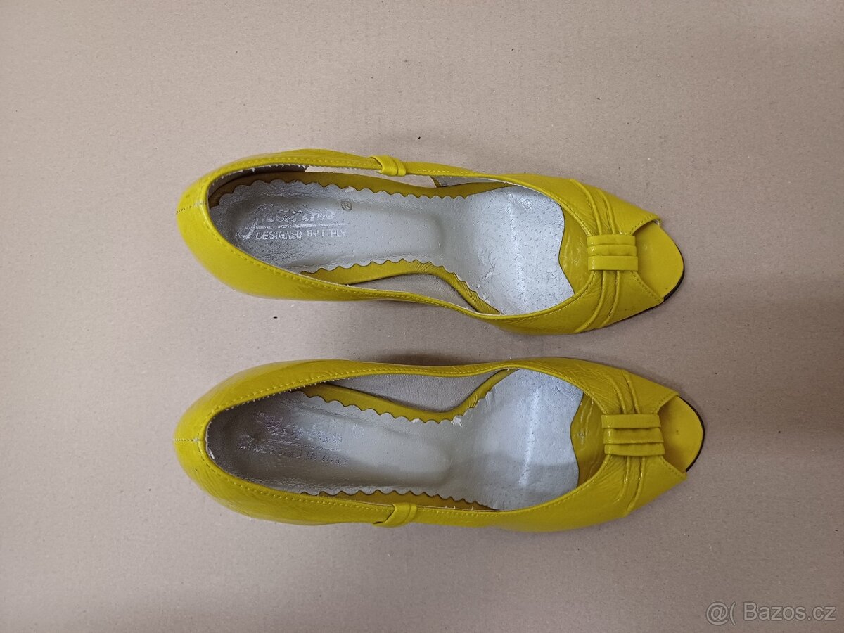 Žluté lodičky vel.36 - 7